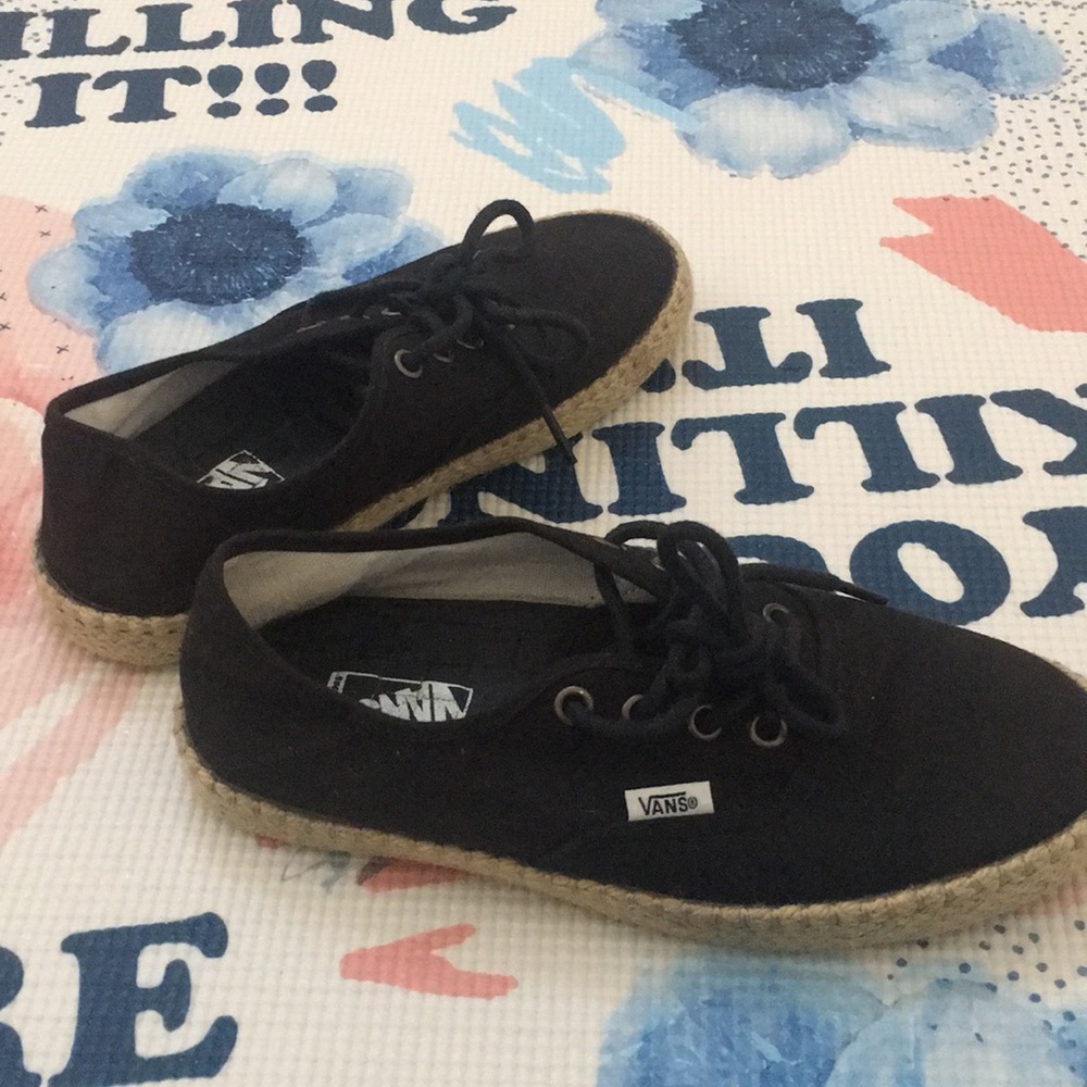 Black Canvas Vans